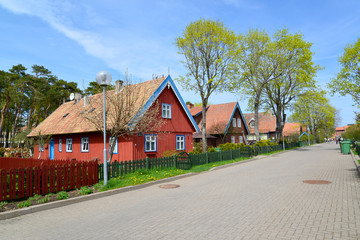 Fototapeta na wymiar Litwa. Wiosna w Nidzie