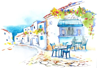 Peel and stick wall murals Paintings Greece