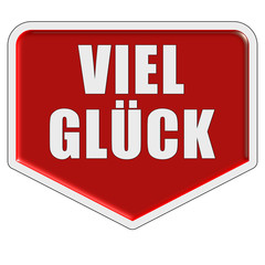 Marker rot VIEL GLÜCK