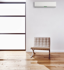 Interno con aria condizionata