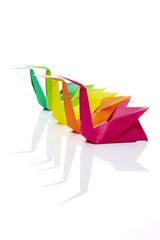 Origami, Schwäne, Gruppe