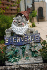 Nain de jardin bienvenue. © moramora