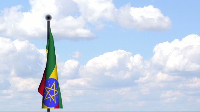 Animierte Flagge von &Auml;thiopien