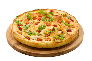 Bread dough Focaccia. Italian Food