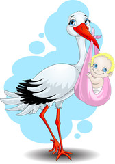 the stork brings the child
