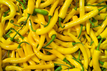 Hot yellow peppers