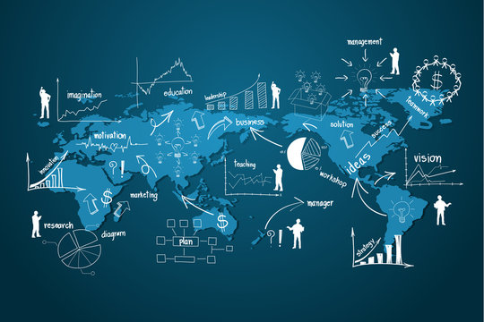 Творческий проект карта мира International Marketing Зображення - огляд 538,839 Стокові фото, векторні зображ