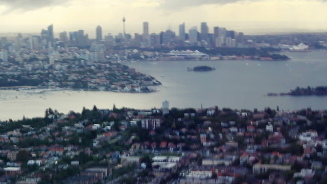 aerial view of the Sydney city, Australia