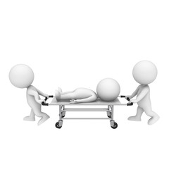 3d white people as doctor