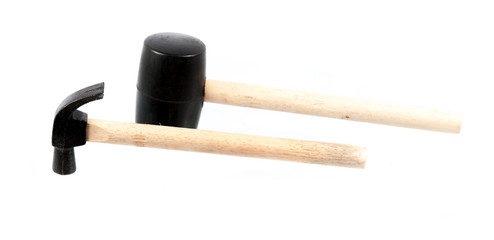 hammer on white background