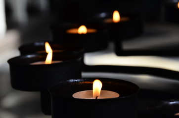 Kerzen Licht Stimmung bei Mediatation
