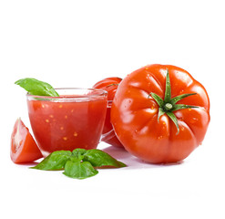 tomato on white