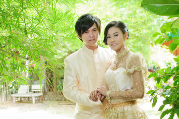 A traditional wedding dress, Thailand.