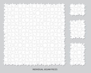 Blank jigsaw pieces - 52749436