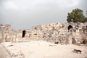 Ancient ruins in Israel travel