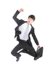 Businessman jump