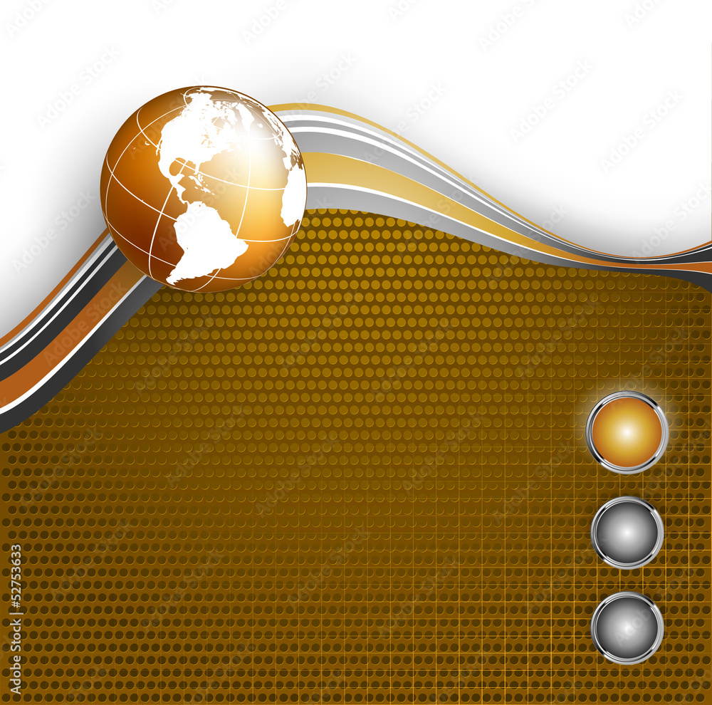 Poster wavy lines with copy space. eps10