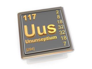 Ununseptium. Chemical element.