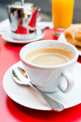 cup of hot coffee