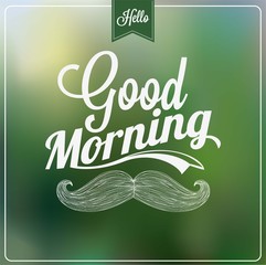 Good Morning Typographical Background
