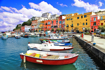 colors of Italy series - Procida island - obrazy, fototapety, plakaty