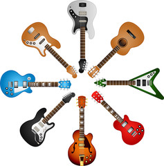 guitars circle