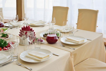 Served table