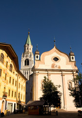 Kirche in Cortina d´Ampezzo - Dolomiten - Alpen