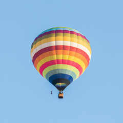 Naklejka premium Colorful hot air balloons on the blue sky