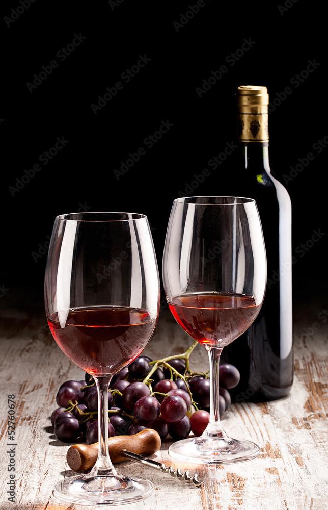 Wall mural wine background