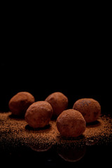 delicious chocolate truffles