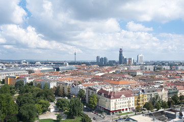 Panoramic view of the Austrian capital city Vienna