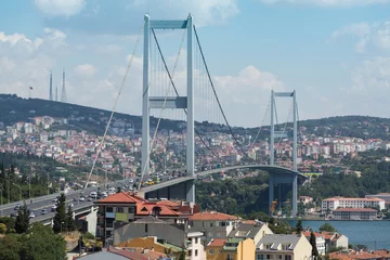 Papier Peint photo autocollant la Turquie Landscape with Bridge