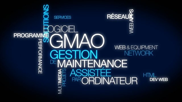 GMAO Gestion de maintenance assist&eacute;e par ordinateur animation