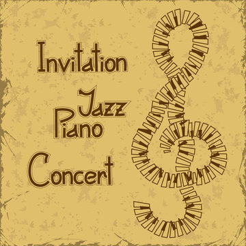 Invitation to piano concert