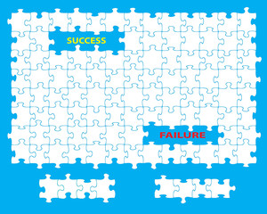 Success failure jigsaw