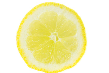 Slices of lemon fruit