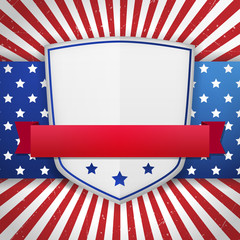 Vintage american shield - 52764895