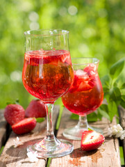 Fruit lemonade or Sangria