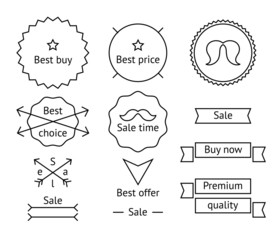 Hipster sale labels