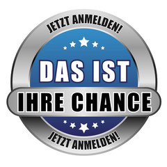 5 Star Button blau DAS IST IHRE CHANCE JA JA