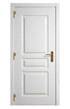 white wooden doors