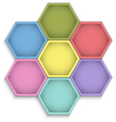 Hexagon flower