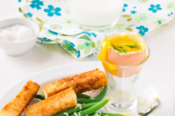 Boiled egg for breakfast