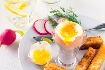 Boiled egg for breakfast