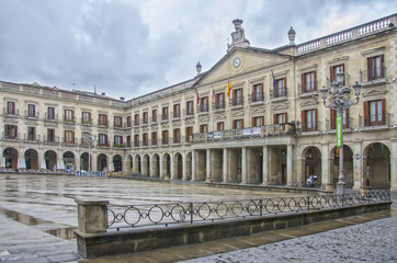 Fototapeta na wymiar Spanish Square in Vitoria ,spain