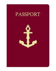 Ancre dans un passeport