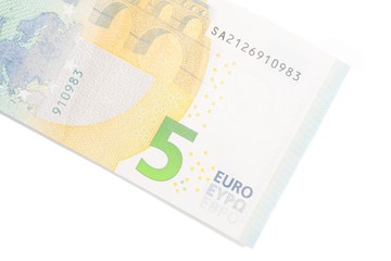 new five euro banknote back side