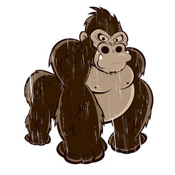 gorilla vintage cartoon