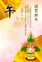 午　馬　絵馬　角松　背景